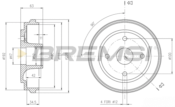Brake Drum (CR5603)