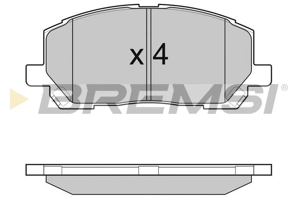 Brake Pad Set, disc brake (BP2989)