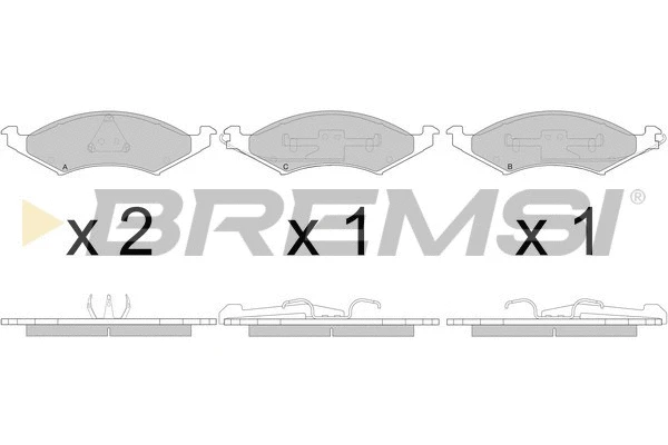 Brake Pad Set, disc brake (BP2788)