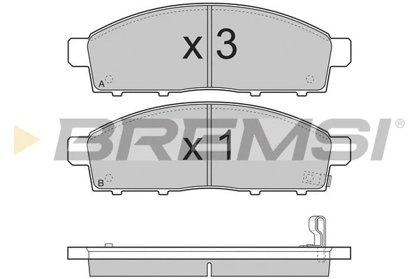 Brake Pad Set, disc brake (BP3296)
