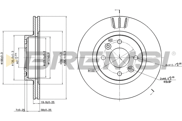 Brake Disc (CD6159V)