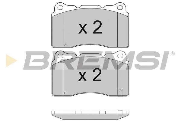 Brake Pad Set, disc brake (BP3157)