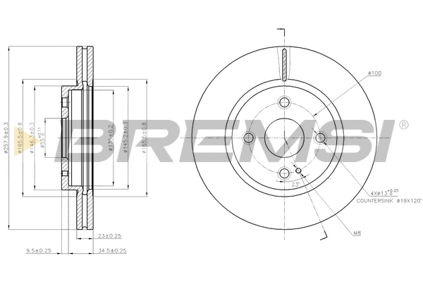 Brake Disc (CD7738V)
