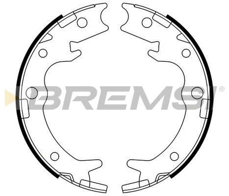 Brake Shoe Set, parking brake (GF0713)