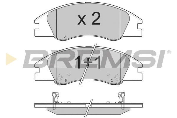 Brake Pad Set, disc brake (BP3200)