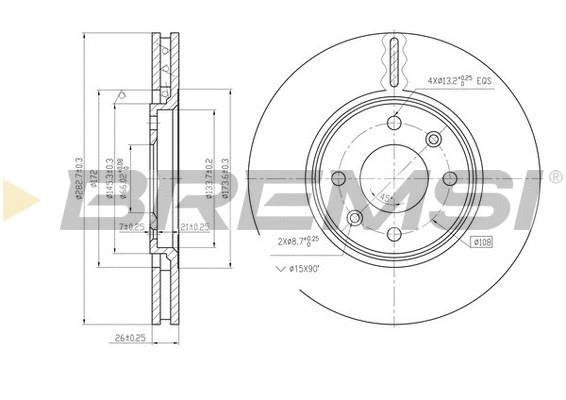 Brake Disc (CD6841V)