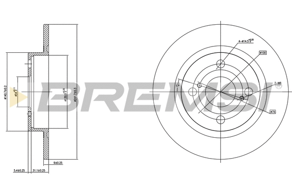 Brake Disc (CD6404S)