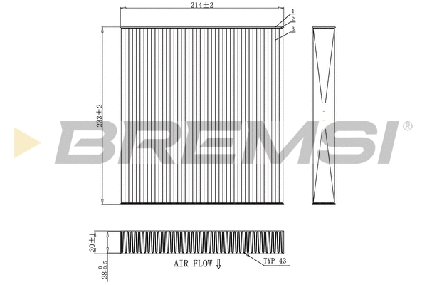 Filter, cabin air (FC0881)