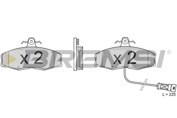 Brake Pad Set, disc brake (BP2209)