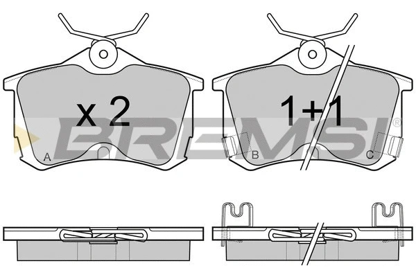 Brake Pad Set, disc brake (BP2976)