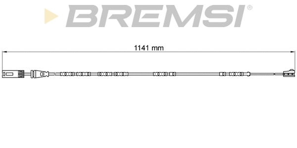 Warning Contact, brake pad wear (WI0676)