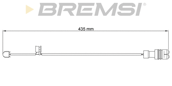 Warning Contact, brake pad wear (WI0544)