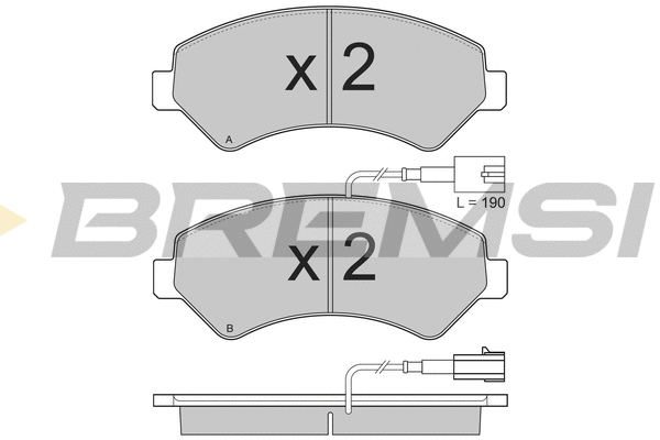 Brake Pad Set, disc brake (BP3323)