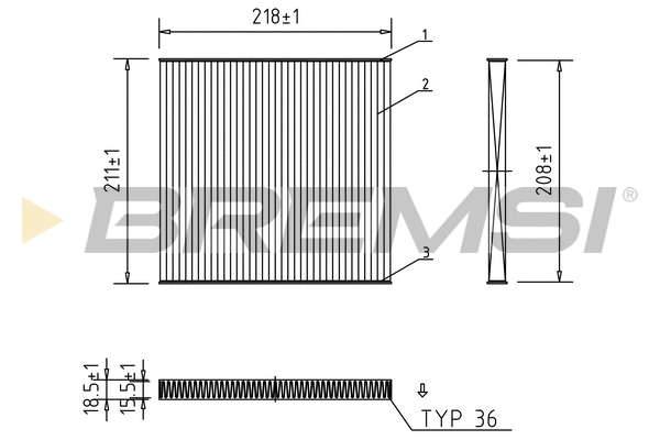 Filter, cabin air (FC1328)