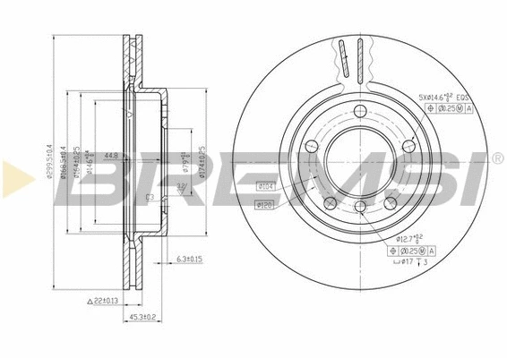 Brake Disc (CD7066V)