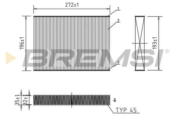 Filter, cabin air (FC0470)