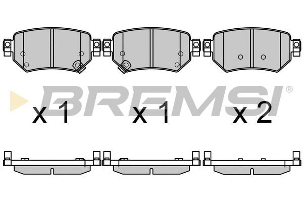 Brake Pad Set, disc brake (BP3707)