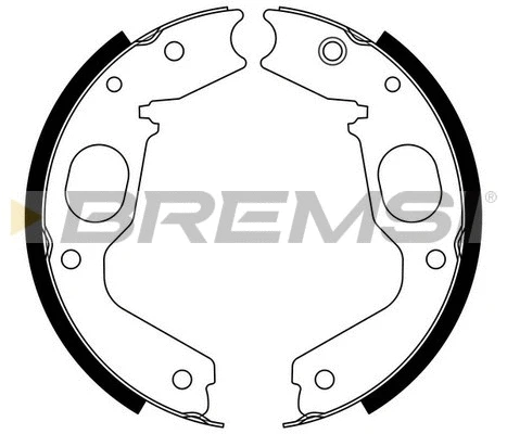 Brake Shoe Set, parking brake (GF0825)