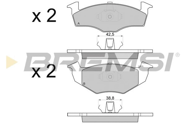 Brake Pad Set, disc brake (BP2808)