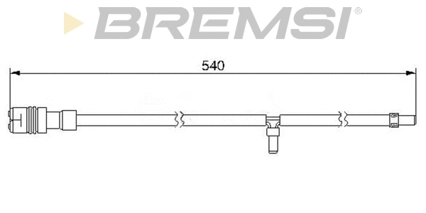 Warning Contact, brake pad wear (WI0545)
