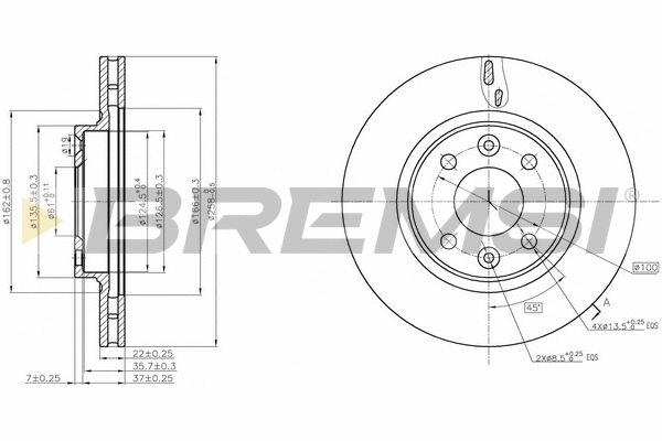 Brake Disc (CD8327V)