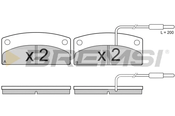 Brake Pad Set, disc brake (BP3875)