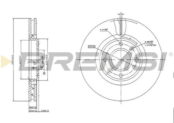 Brake Disc (CD7152V)