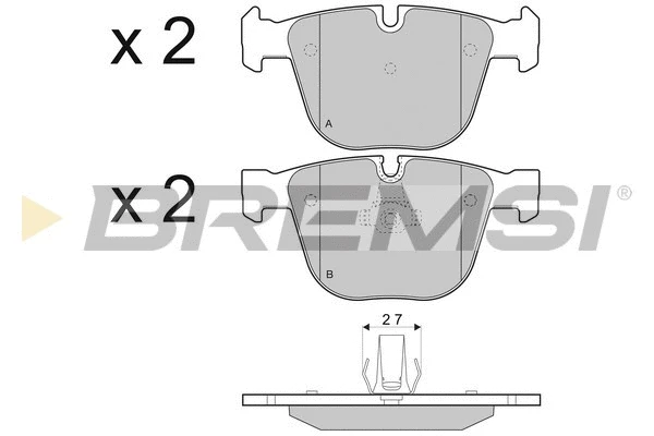 Brake Pad Set, disc brake (BP3410)