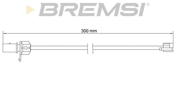 Warning Contact, brake pad wear (WI0944)