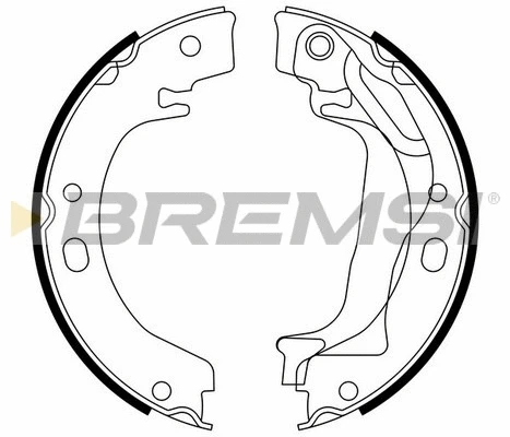 Brake Shoe Set, parking brake (GF0970)