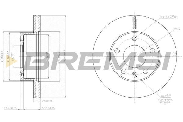 Brake Disc (CD7640V)