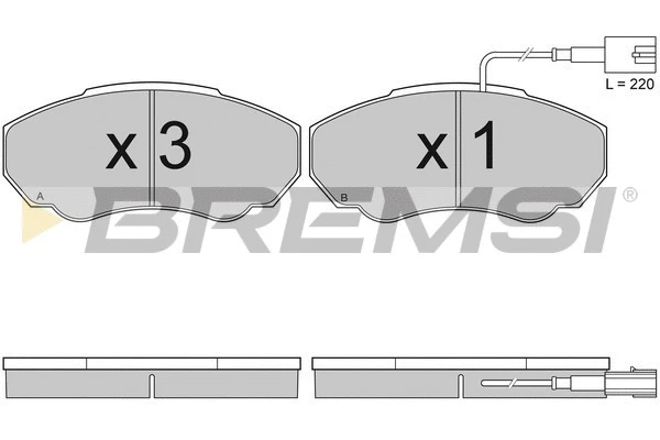 Brake Pad Set, disc brake (BP2997)