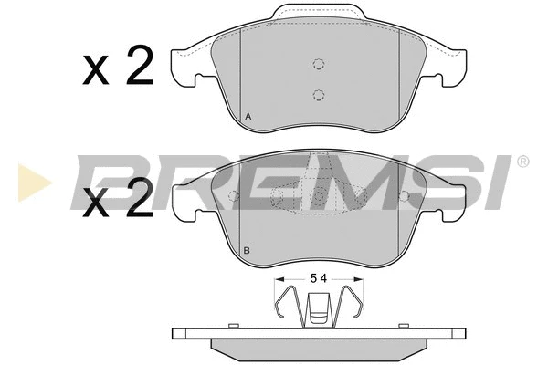 Brake Pad Set, disc brake (BP3430)