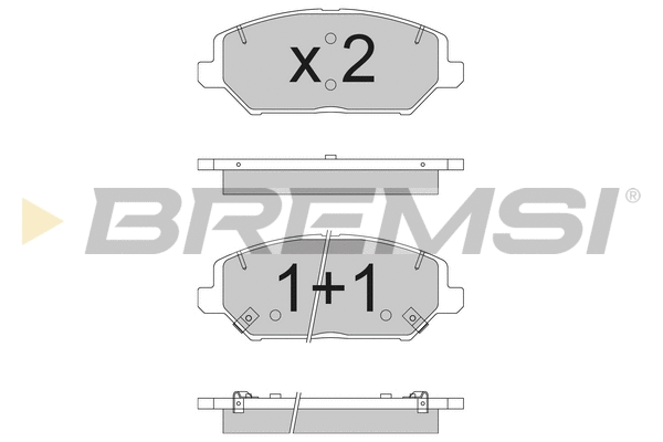 Brake Pad Set, disc brake (BP3786)