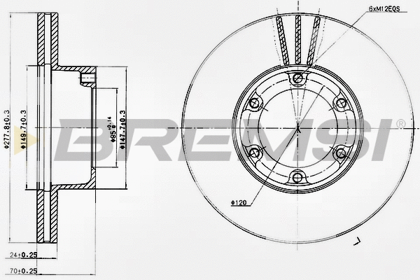 Brake Disc (CD6172V)