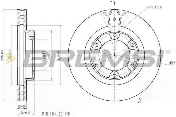 Brake Disc (CD6769V)