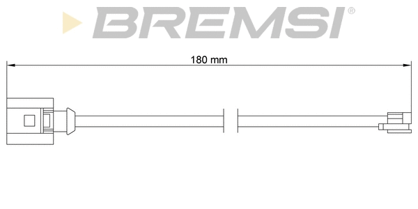 Warning Contact, brake pad wear (WI0765)