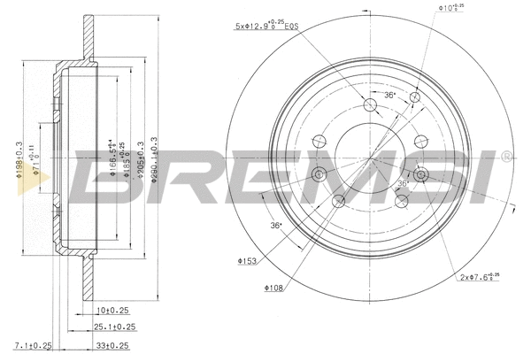 Brake Disc (CD6245S)