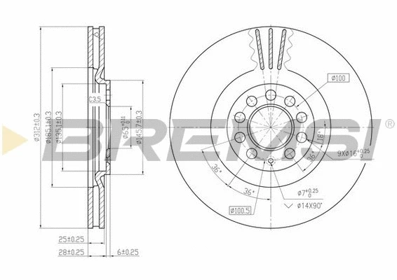 Brake Disc (CD7118V)