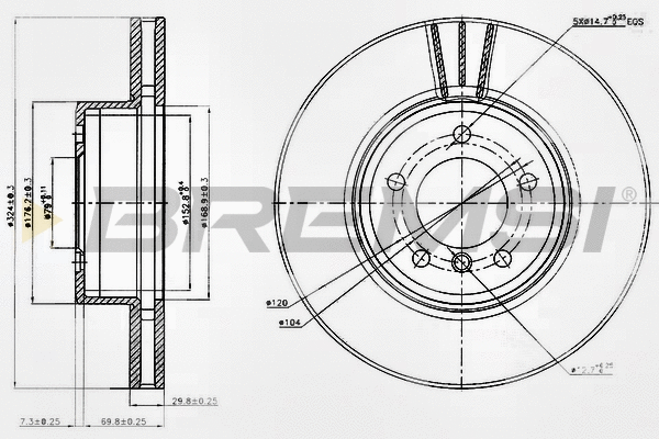 Brake Disc (CD7242V)
