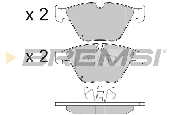 Brake Pad Set, disc brake (BP3403)