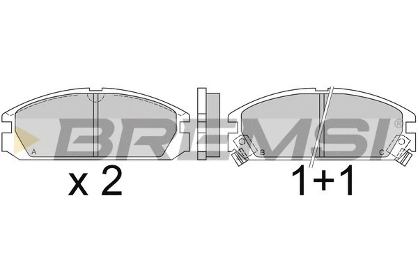 Brake Pad Set, disc brake (BP2349)