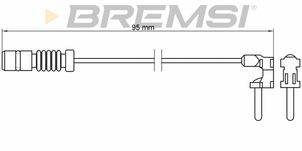Warning Contact, brake pad wear (WI0501)