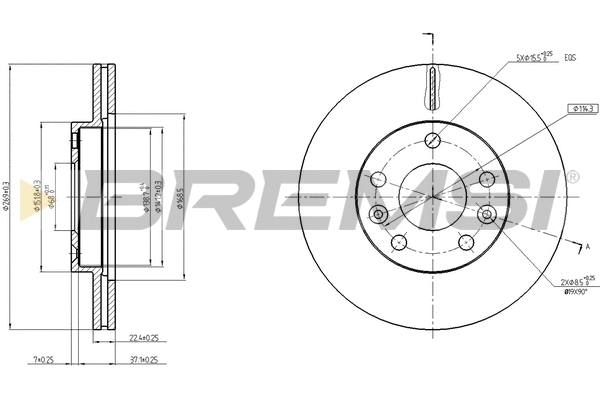 Brake Disc (CD8078V)