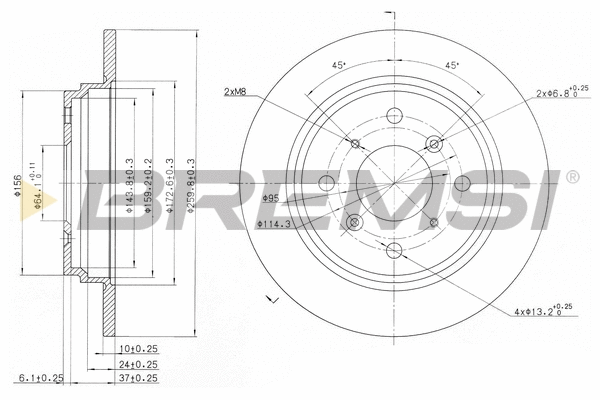 Brake Disc (CD6512S)