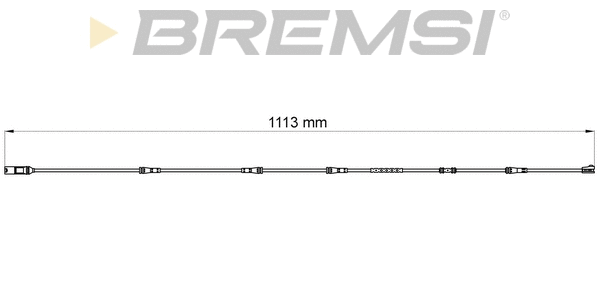 Warning Contact, brake pad wear (WI0749)
