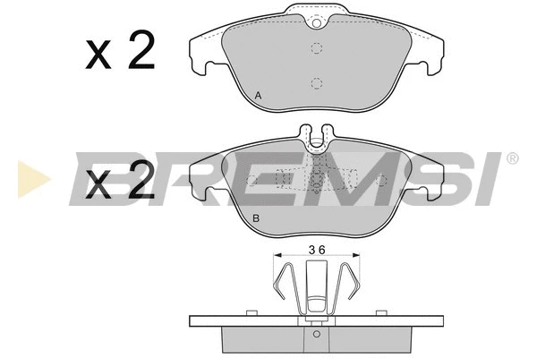 Brake Pad Set, disc brake (BP3328)