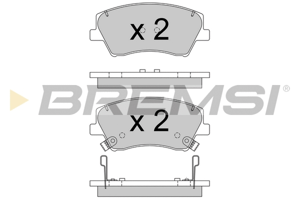 Brake Pad Set, disc brake (BP3766)