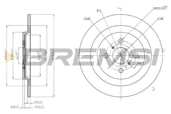 Brake Disc (CD7588S)