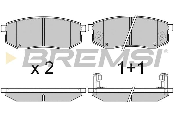 Brake Pad Set, disc brake (BP3029)